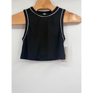 Lululemon Double-Layered Mesh Reversible Tank Top Black / Raceway Green NEW‎ XS